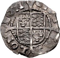 1 Penny - Henry VIII 3rd coinage; London