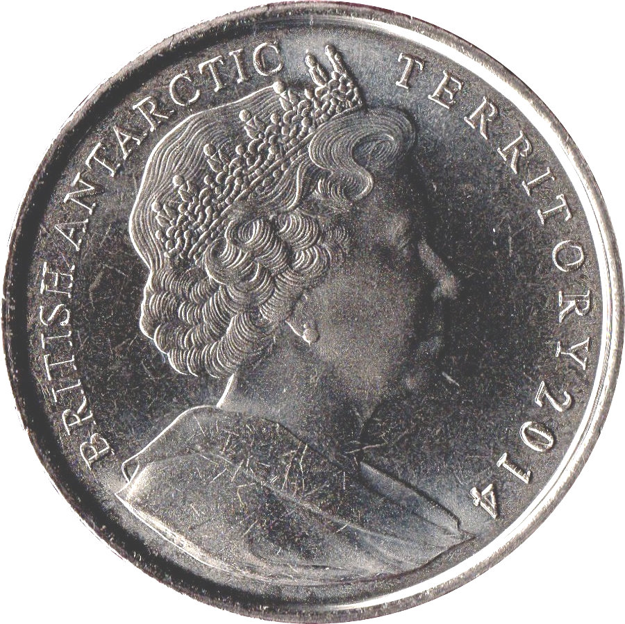 British Antarctic Territory 2 Pounds - Elizabeth II Endurance departing British waters obverse