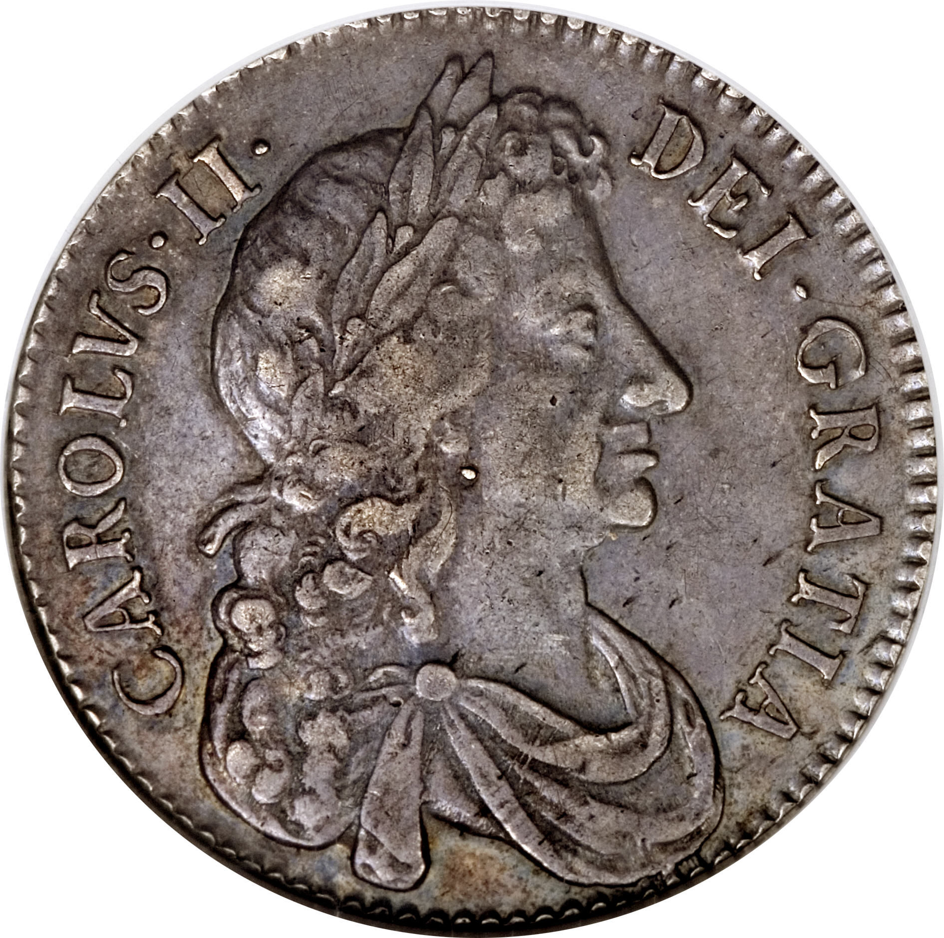 ½ Crown - Charles II 4th bust obverse