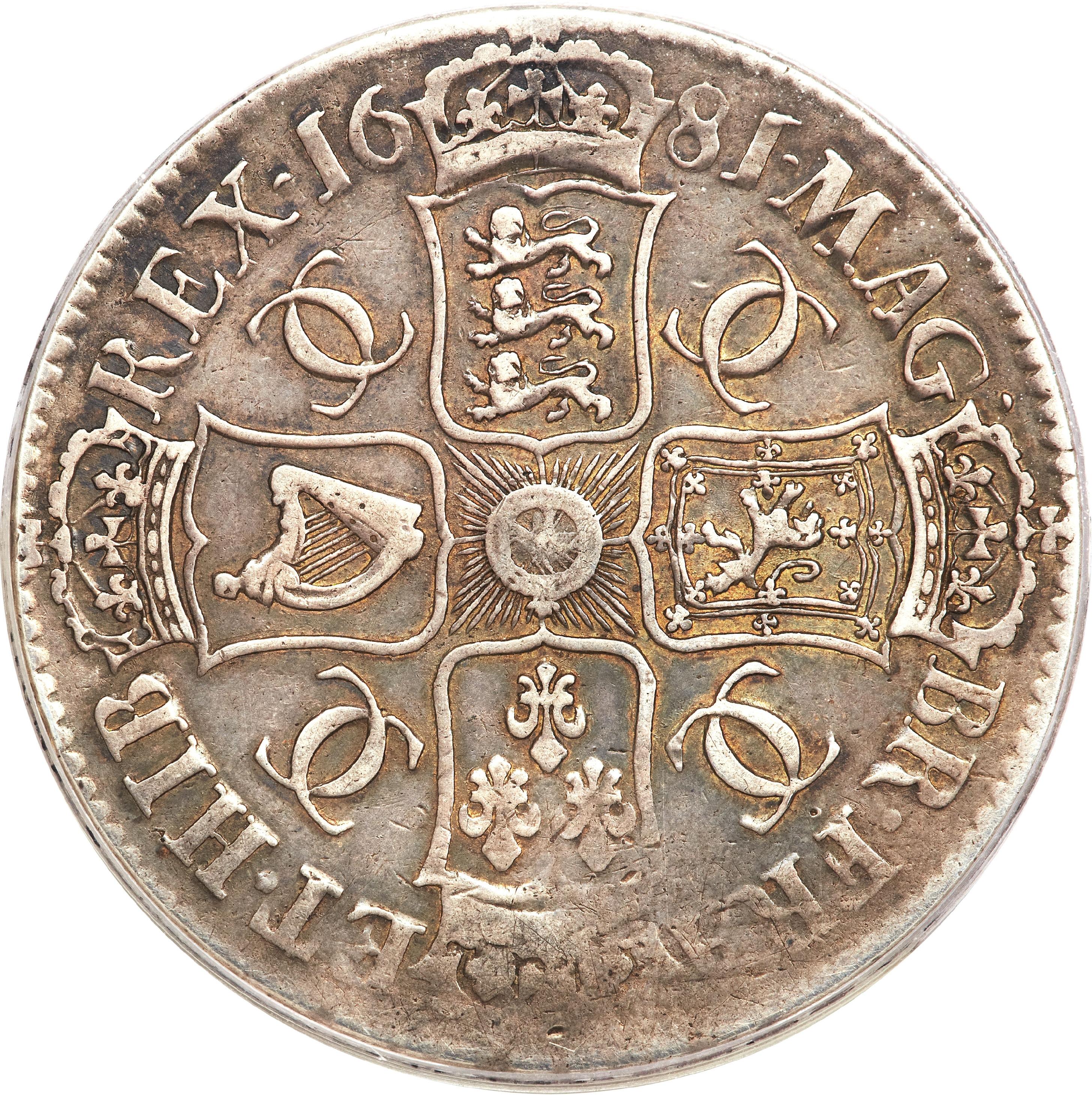 1 Crown - Charles II 4th bust; Africa Company