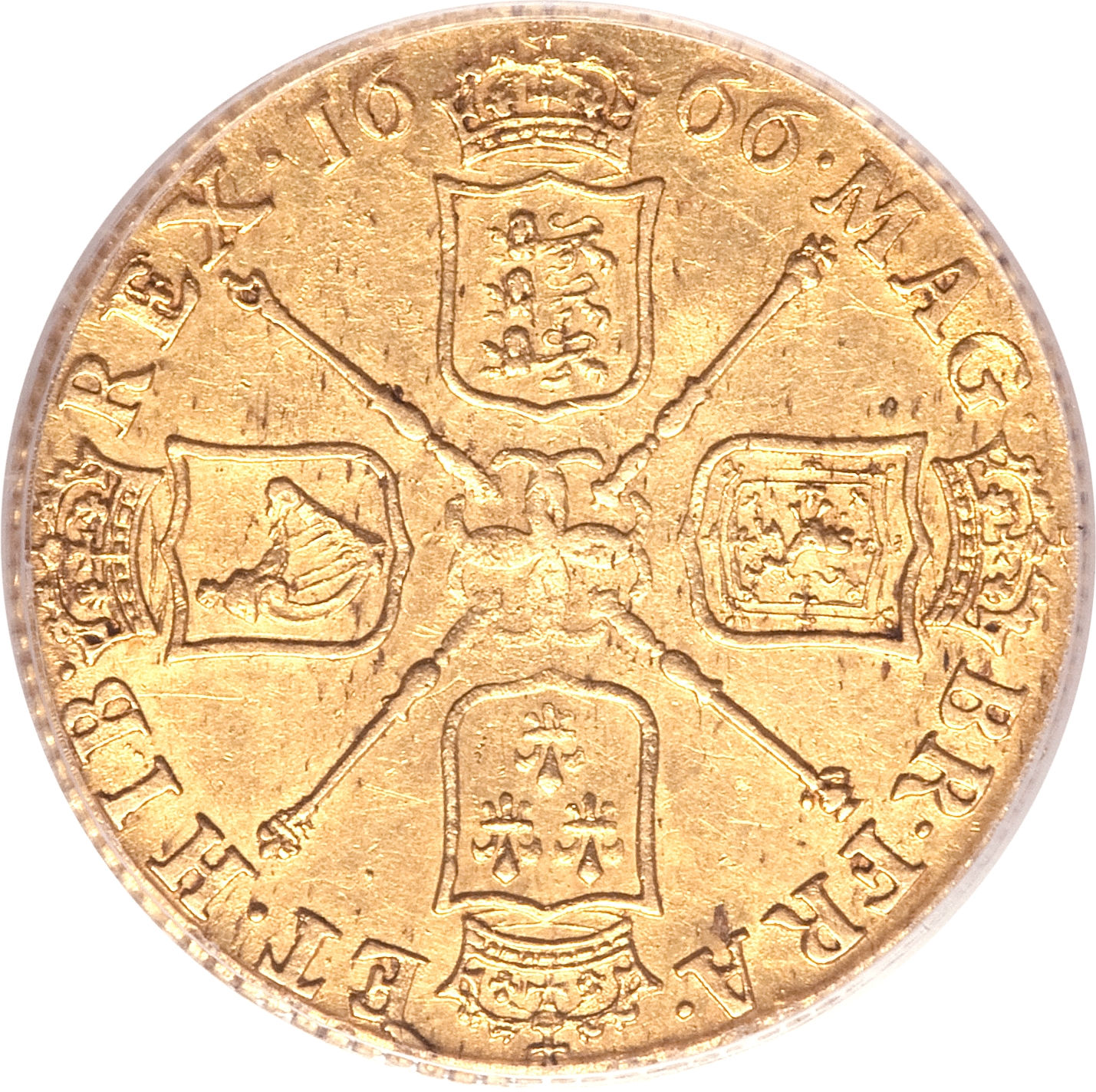 1 Guinea - Charles II 3rd bust reverse