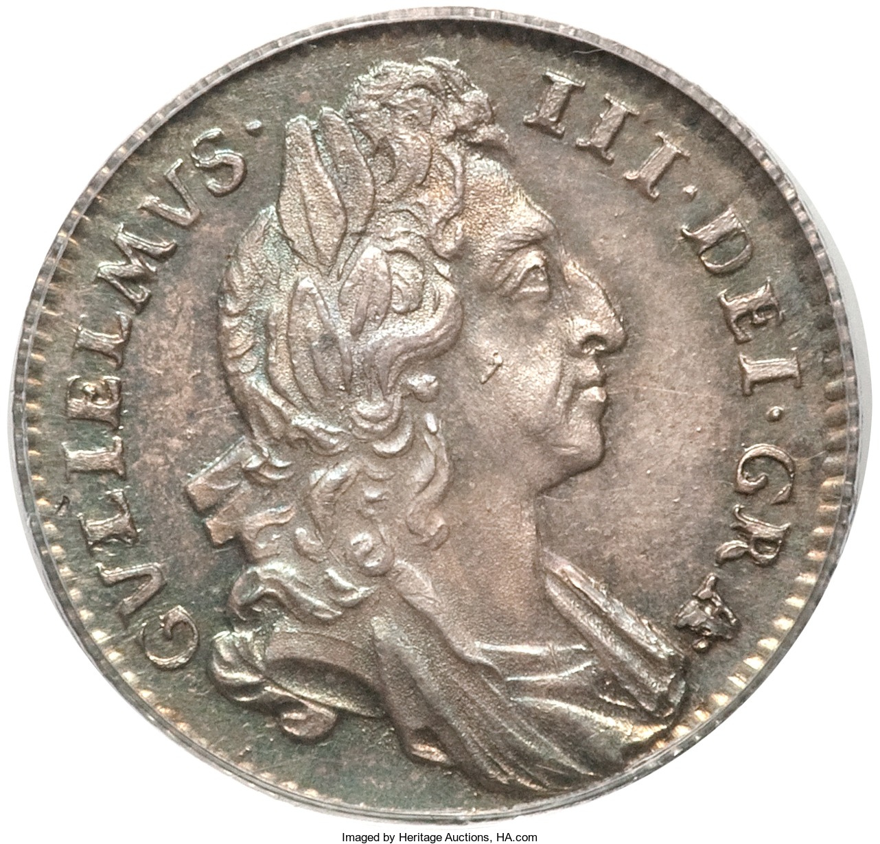6 Pence - William III 1st bust obverse
