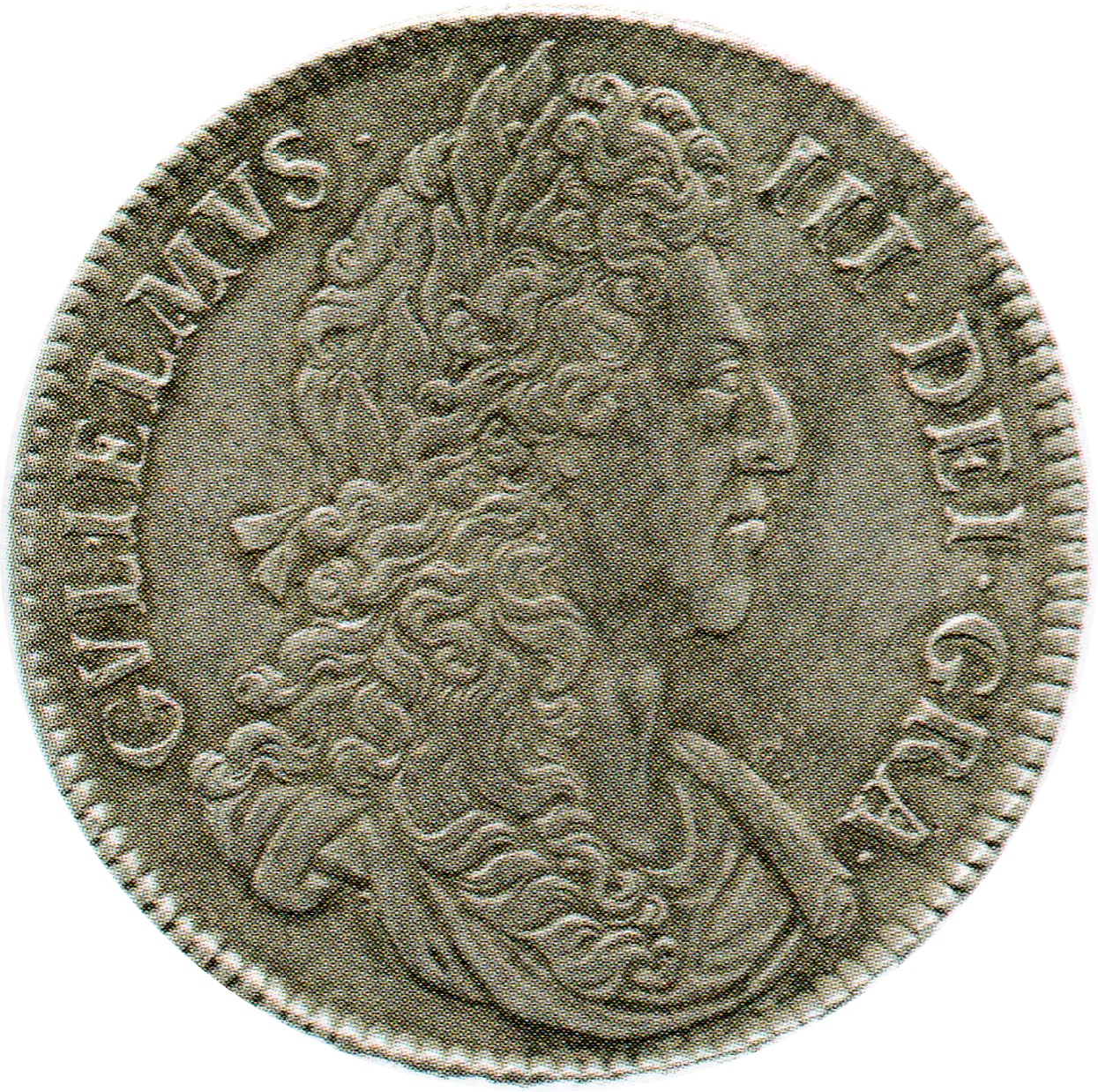 1 Crown - William III 2nd bust obverse