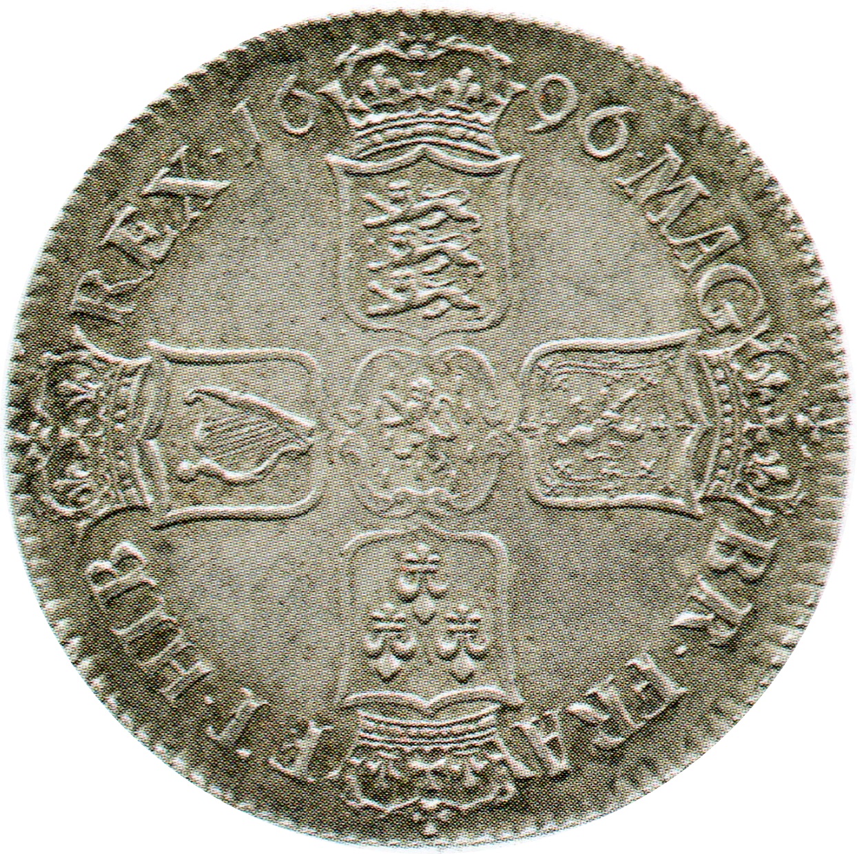 1 Crown - William III 2nd bust