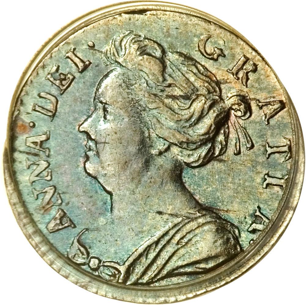 1 Penny - Anne incl. Maundy obverse