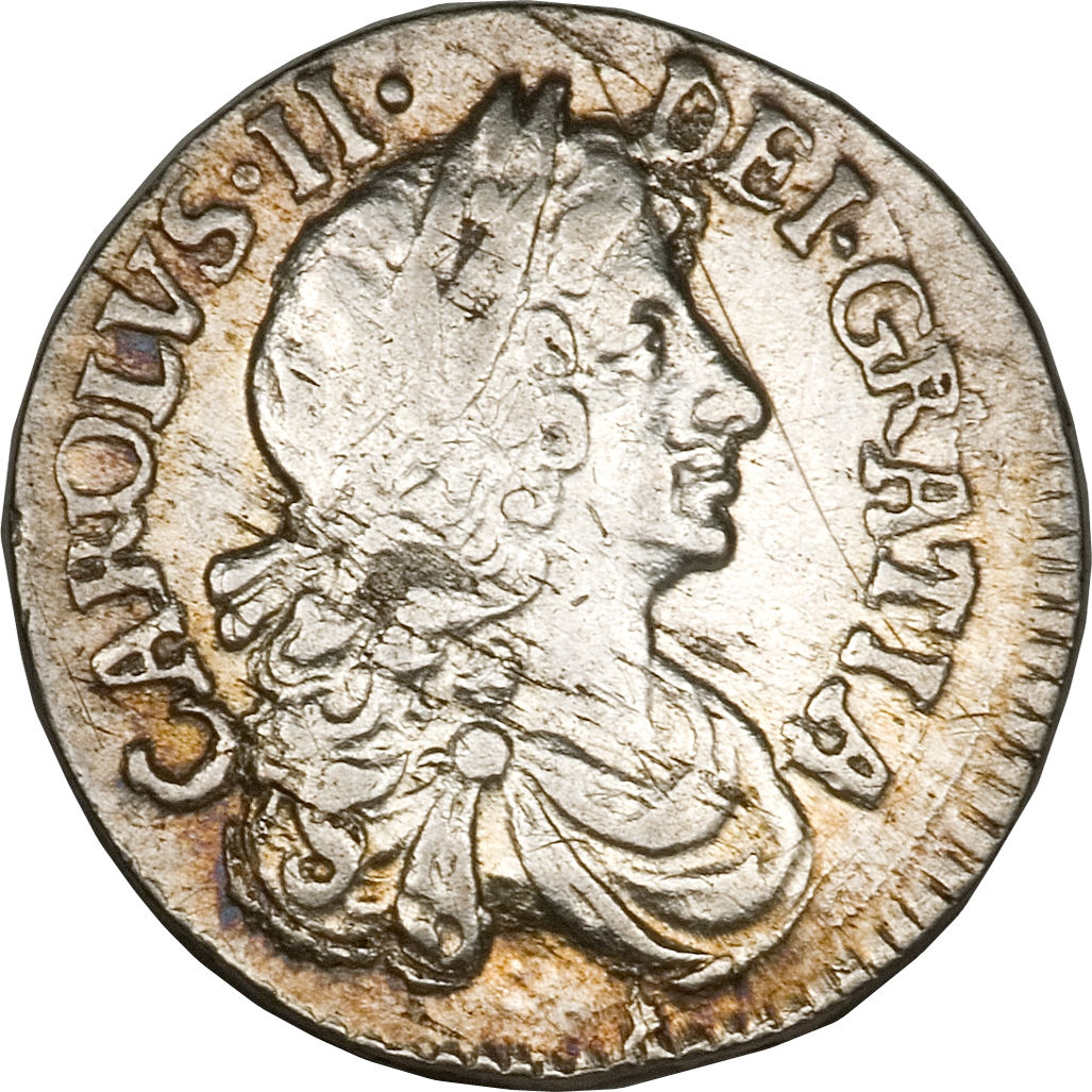2 Pence - Charles II incl. Maundy obverse