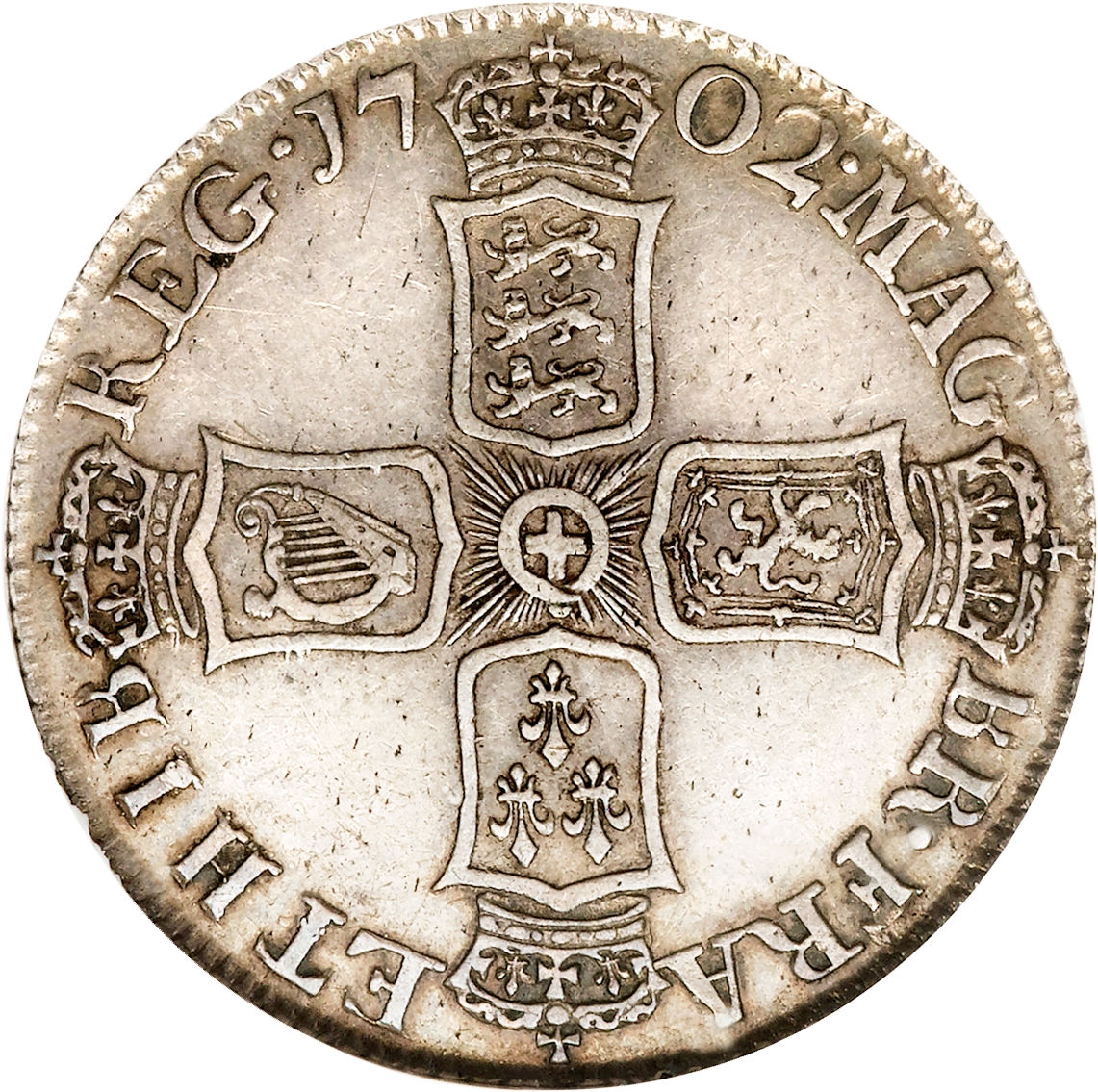 1 Shilling - Anne 1st bust