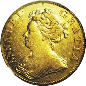 1 Guinea - Anne obverse