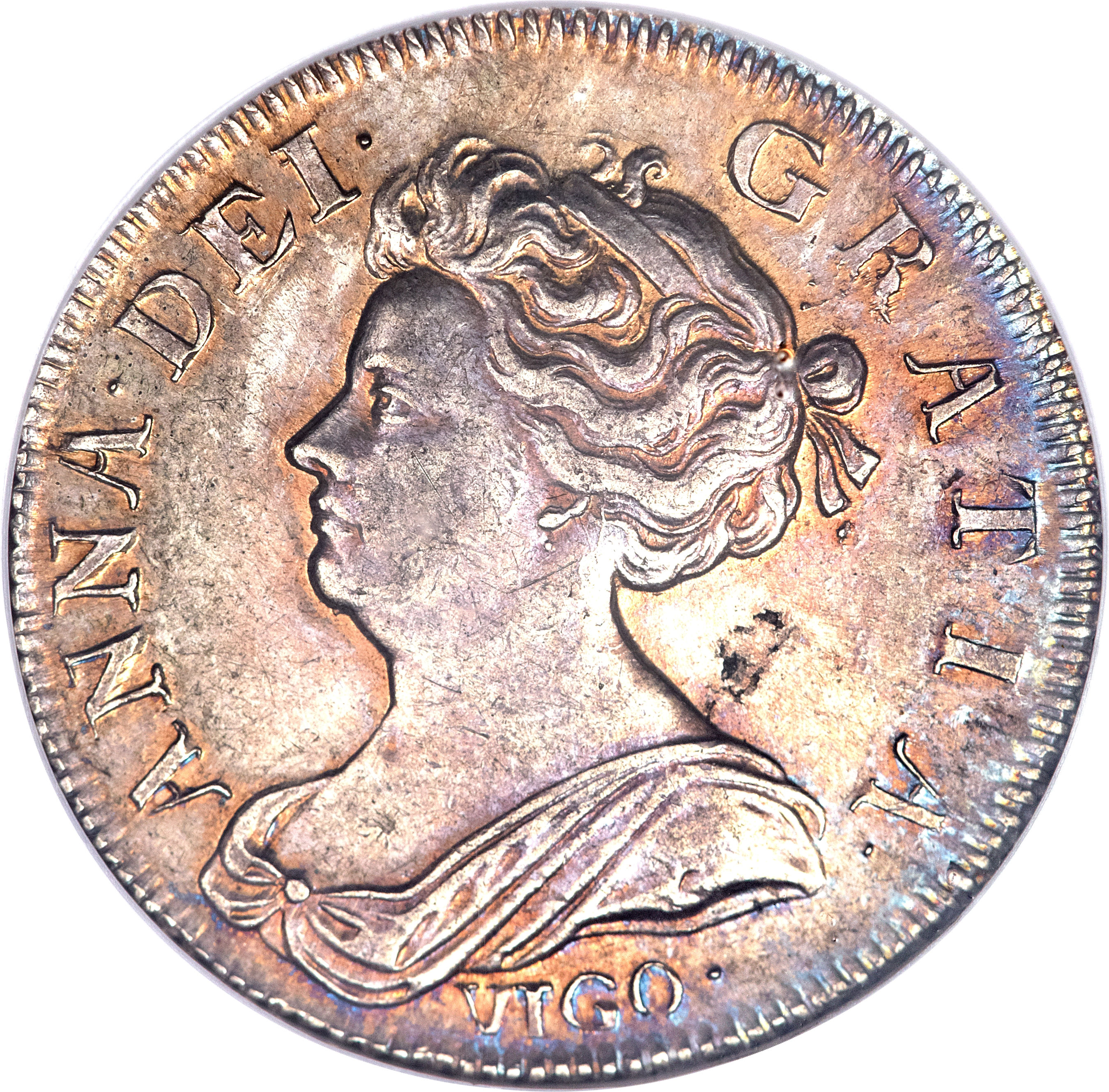 1 Shilling - Anne 2nd bust obverse