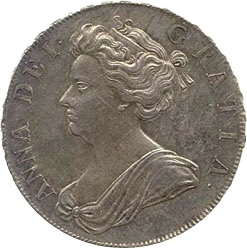 ½ Crown - Anne pre-Union obverse