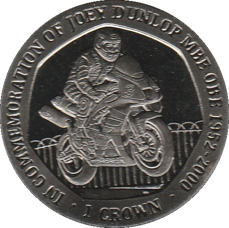 Isle of Man 1 Crown - Elizabeth II Joey Dunlop