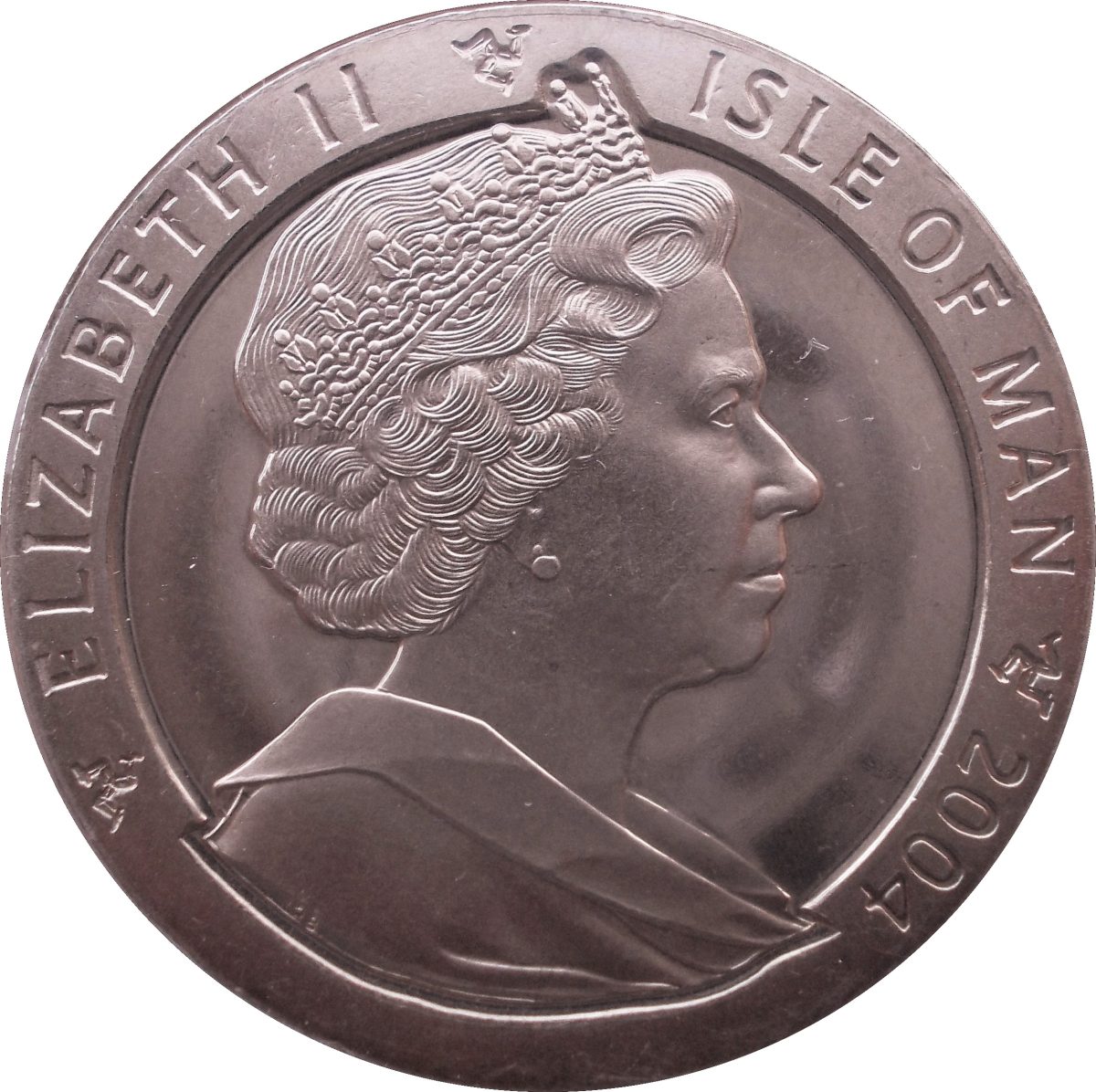 Isle of Man 1 Crown - Elizabeth II Ocean Liner Queen Mary II obverse
