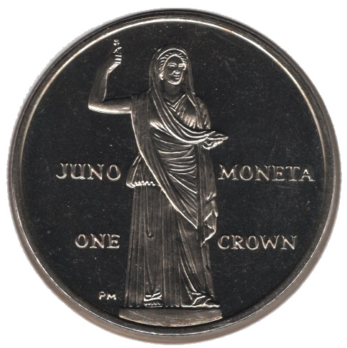 Isle of Man 1 Crown - Elizabeth II Juno Moneta