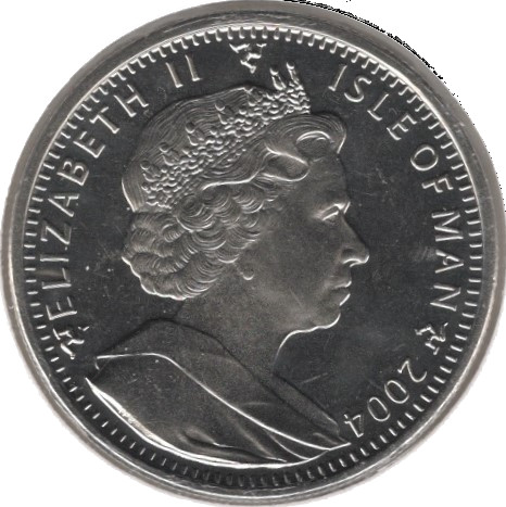 Isle of Man 1 Crown - Elizabeth II Lieutenant John Quilliam obverse