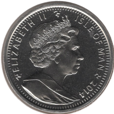 Isle of Man 1 Crown - Elizabeth II Matthew Flinders obverse