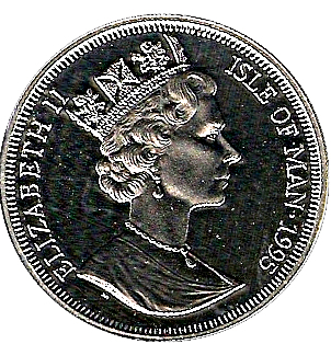 Isle of Man 1 Crown - Elizabeth II Commonwealth Boomerang CA - 13 obverse