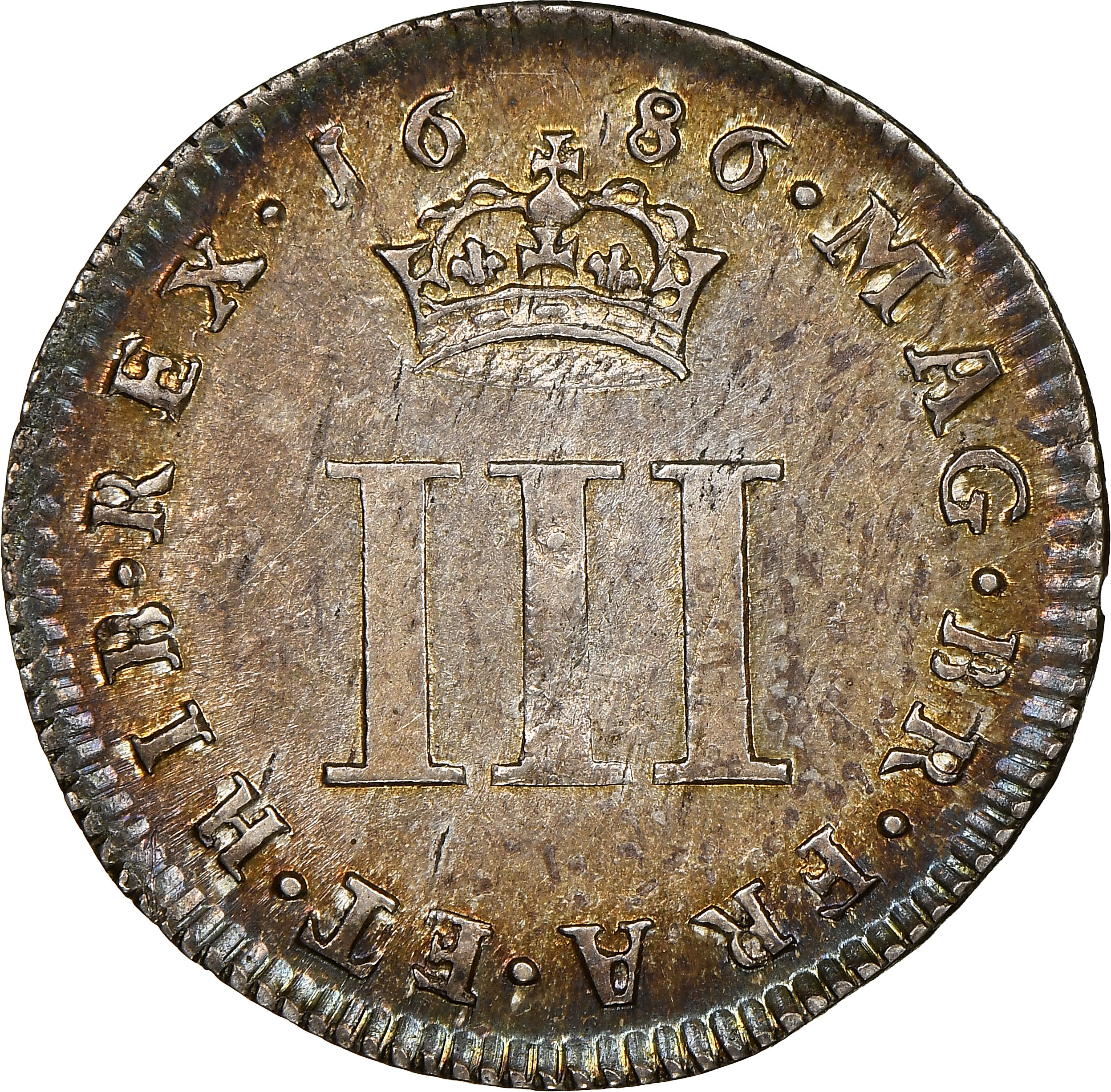 3 Pence - James II incl. Maundy