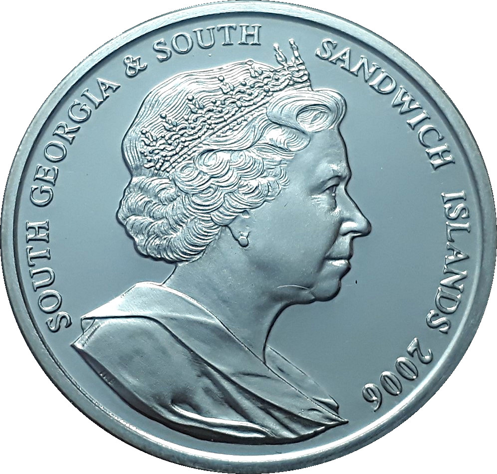 South Georgia and the South Sandwich Islands 2 Pounds - Elizabeth II Queen on horseback obverse