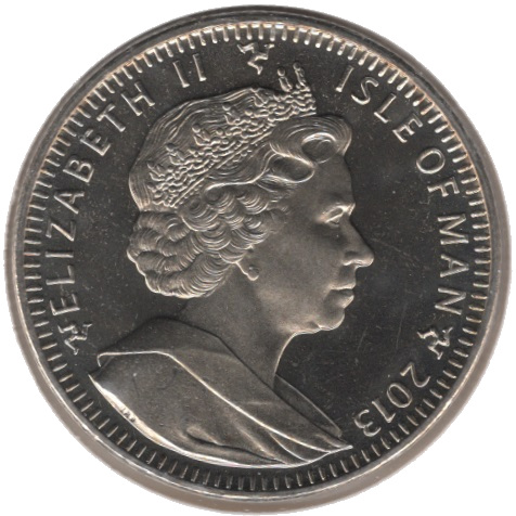 Isle of Man 1 Crown - Elizabeth II 60th Anniversary of the Queen's Coronation obverse