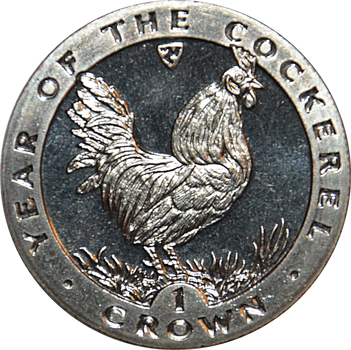 Isle of Man 1 Crown - Elizabeth II Year of the Rooster