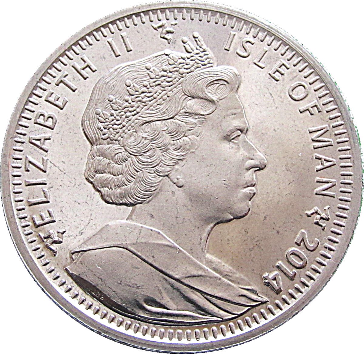 Isle of Man 1 Crown - Elizabeth II D-Day obverse