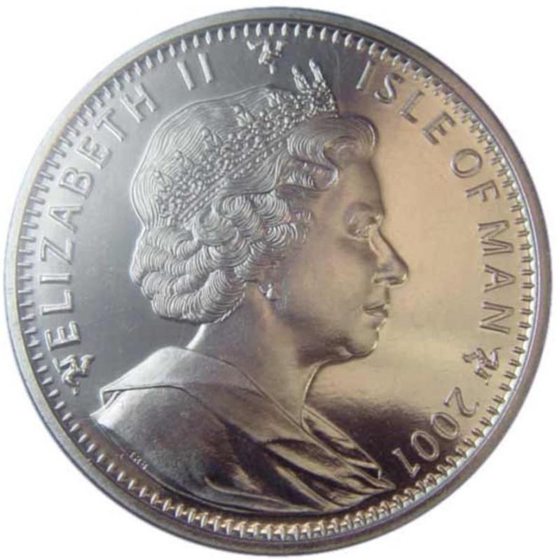 Isle of Man 1 Crown - Elizabeth II Harry looks for the correct key obverse