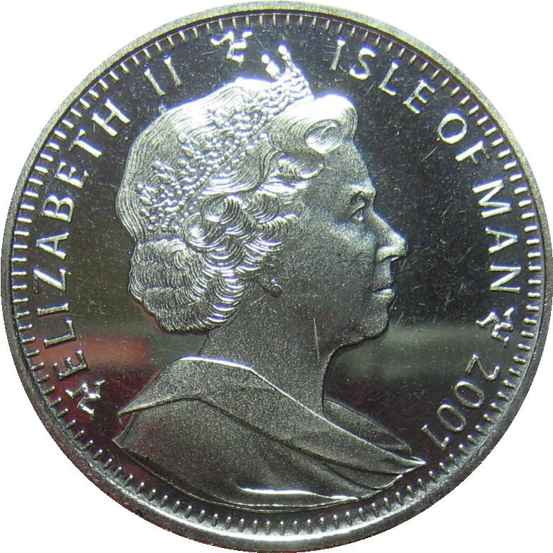 Isle of Man 1 Crown - Elizabeth II Norbert hatches obverse