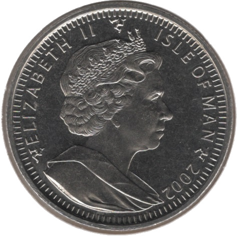 Isle of Man 1 Crown - Elizabeth II Love of Horses obverse