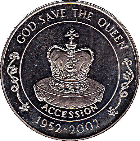 Saint Helena 50 Pence - Elizabeth II Accession