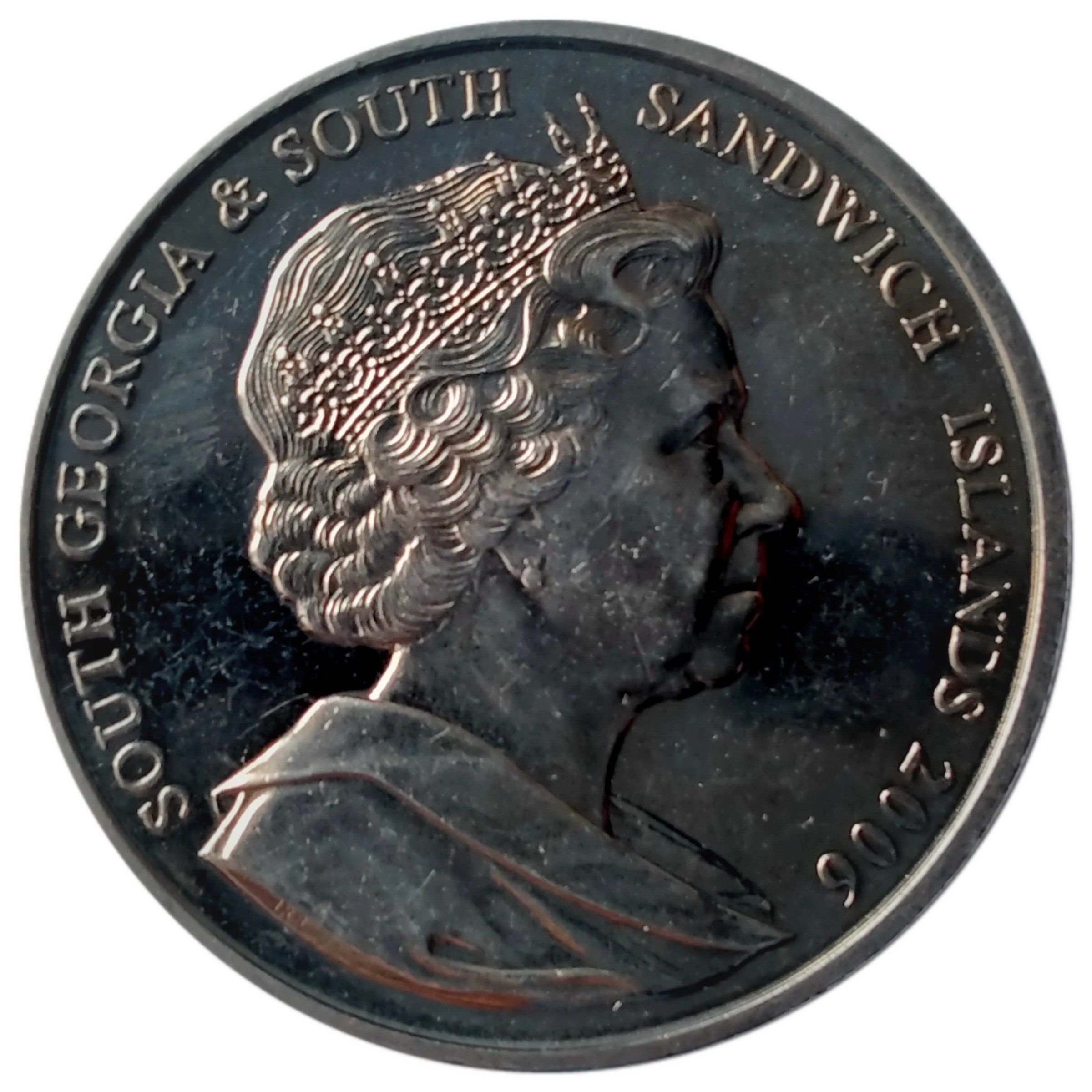 South Georgia and the South Sandwich Islands 2 Pounds - Elizabeth II Elephant Seal obverse