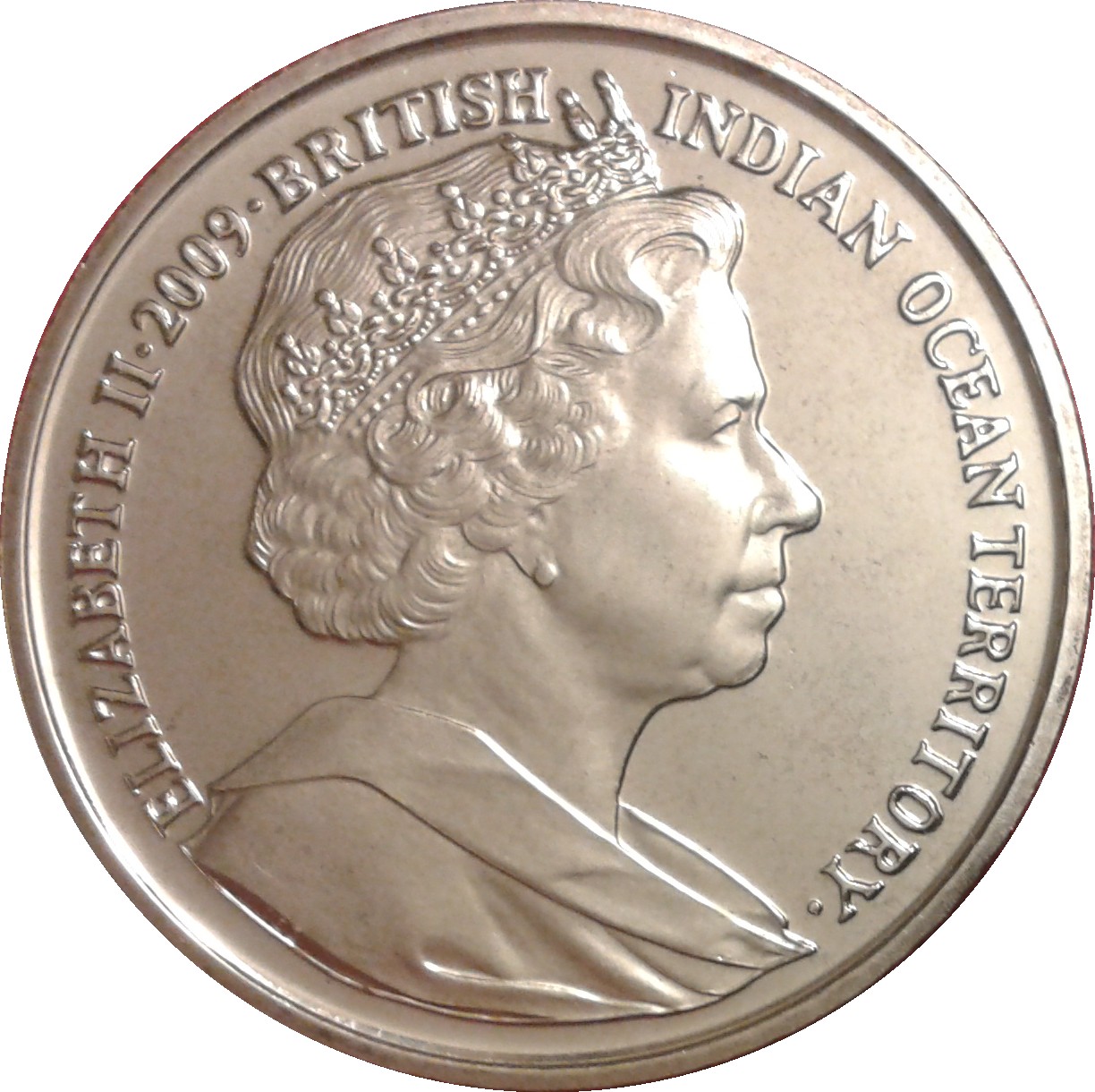 British Indian Ocean Territory 2 Pounds - Elizabeth II First commemorative coin obverse
