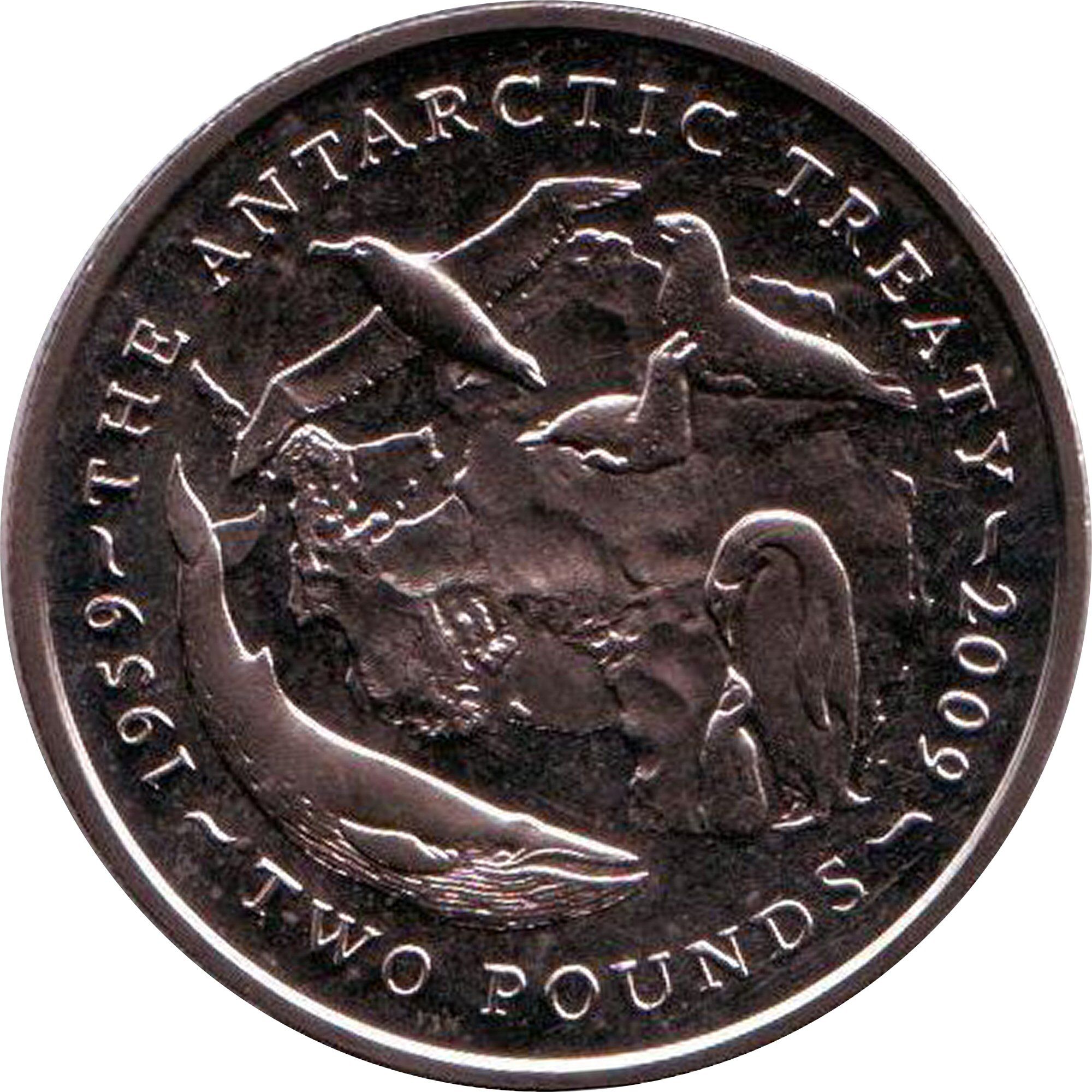 British Antarctic Territory 2 Pounds - Elizabeth II Antarctic Treaty