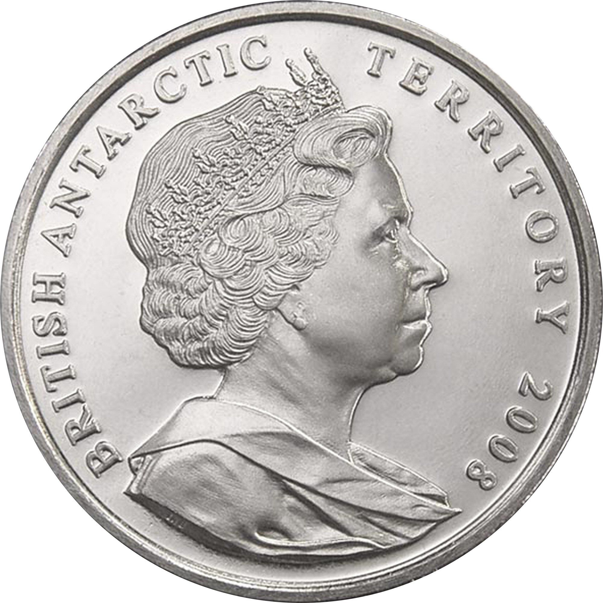 British Antarctic Territory 2 Pounds - Elizabeth II Granting of Letters Patent obverse