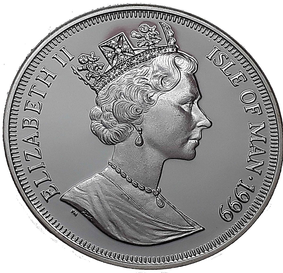 Isle of Man Crown - Elizabeth II WWI - Armistice Day 1918; Silver Proof obverse