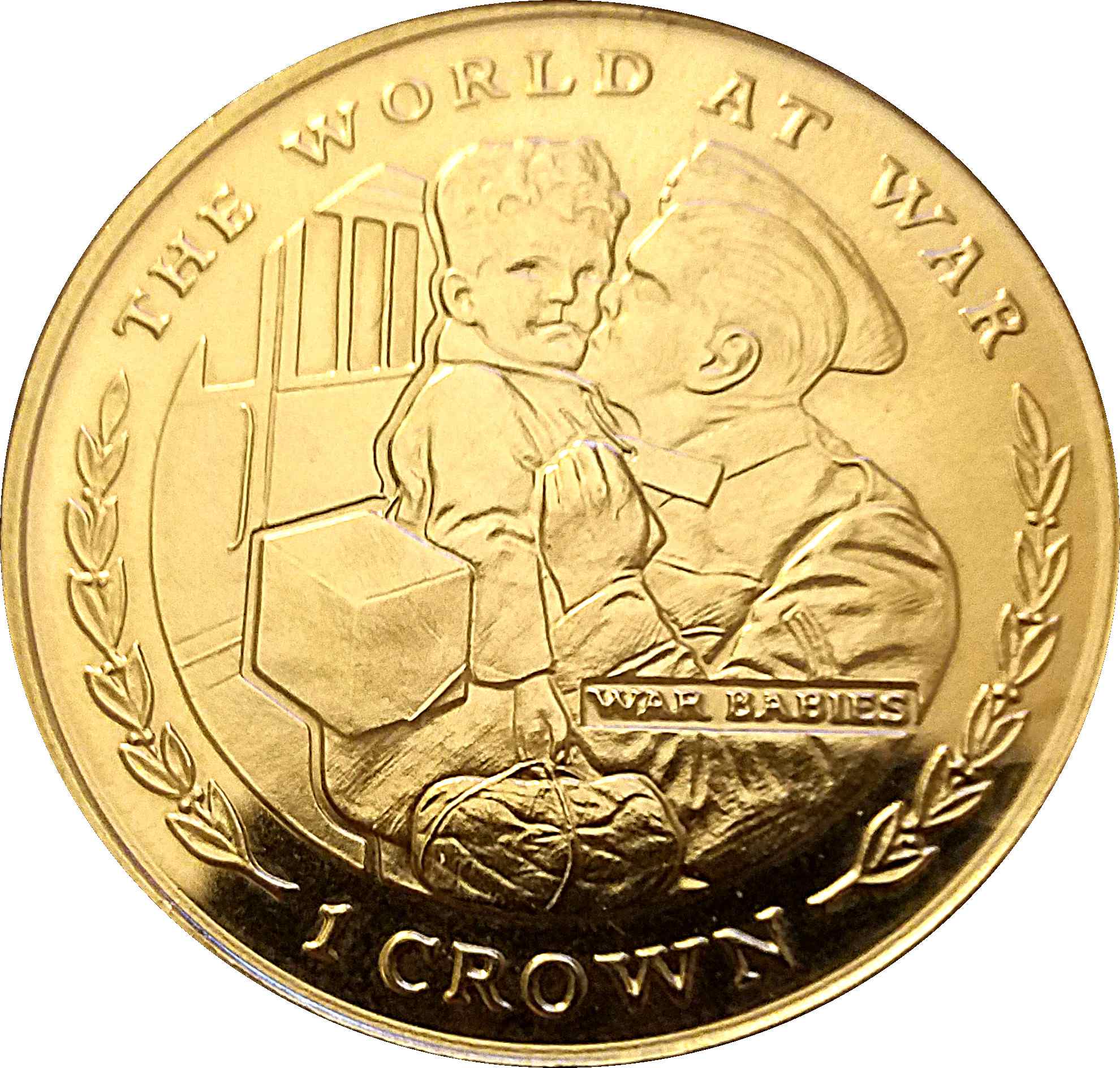 Gibraltar 1 Crown - Elizabeth II War Babies reverse