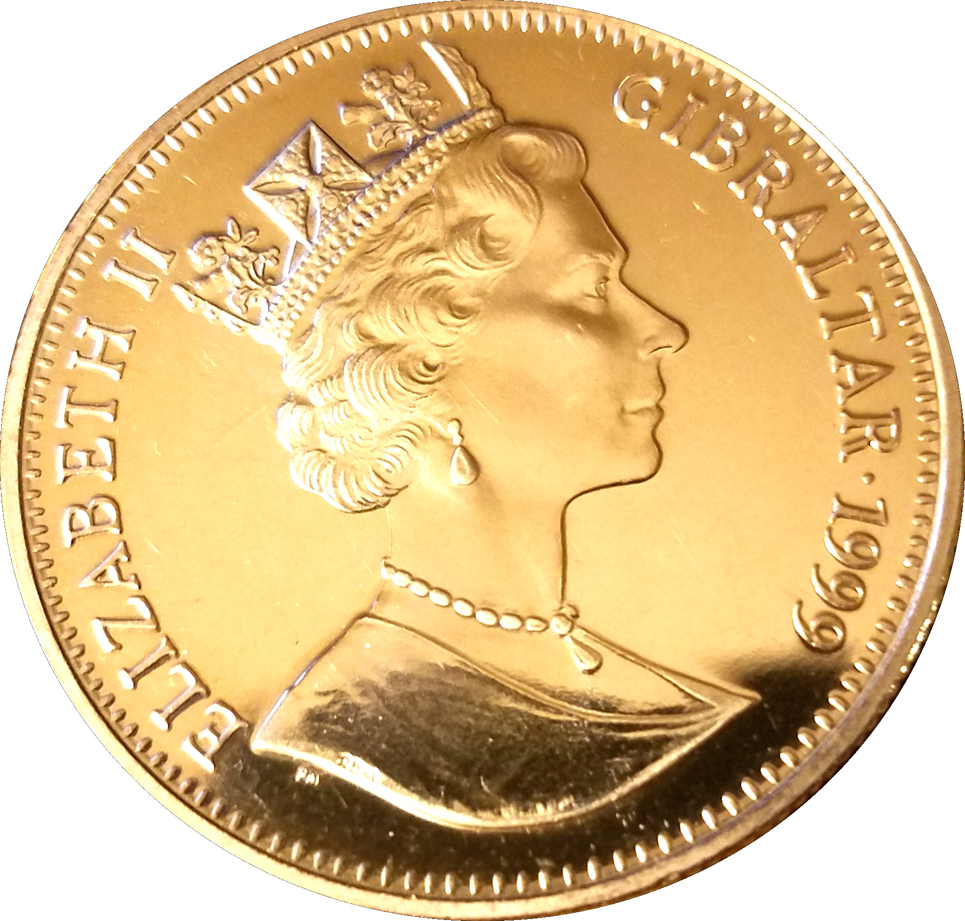 Gibraltar 1 Crown - Elizabeth II D - Day Landing obverse