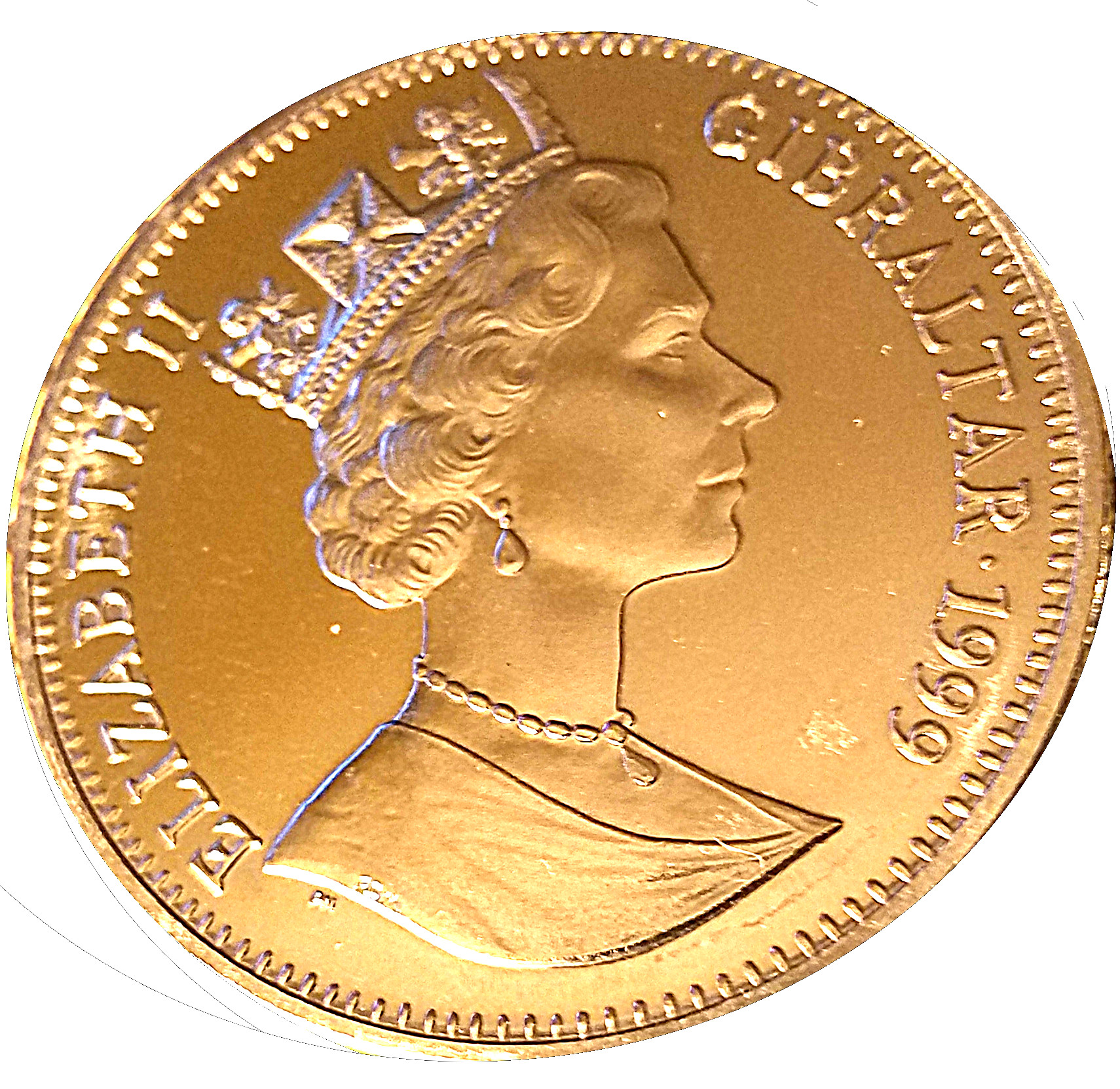 Gibraltar 1 Crown - Elizabeth II 1936 Family Portrait obverse
