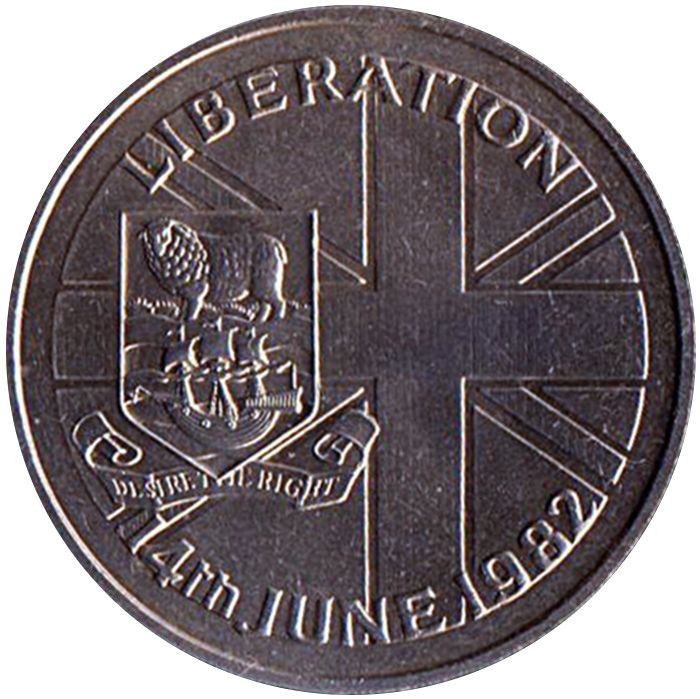 Falkland Islands 50 Pence - Elizabeth II Falkland Liberation