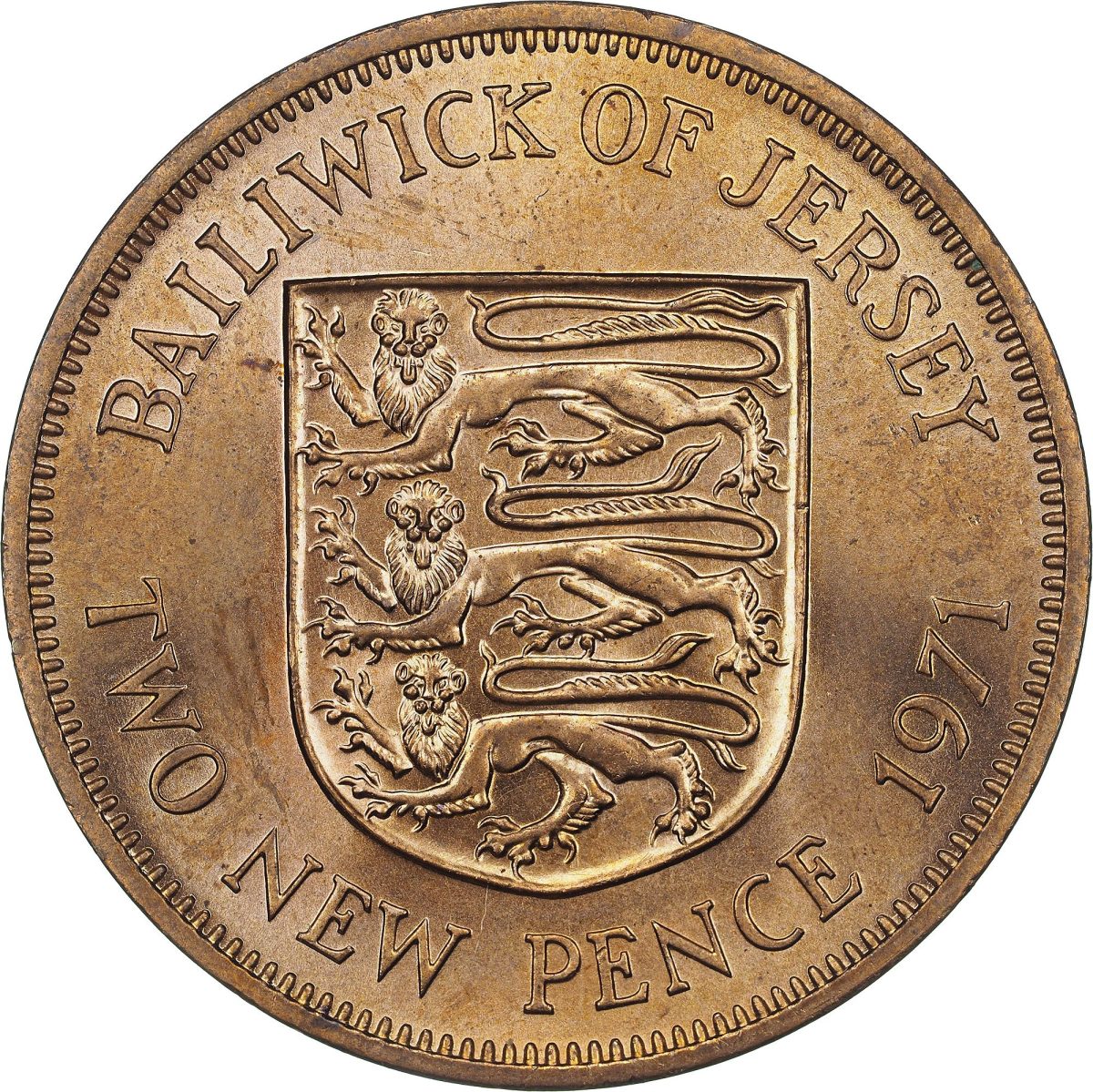 Jersey 2 New Pence - Elizabeth II 2nd portrait