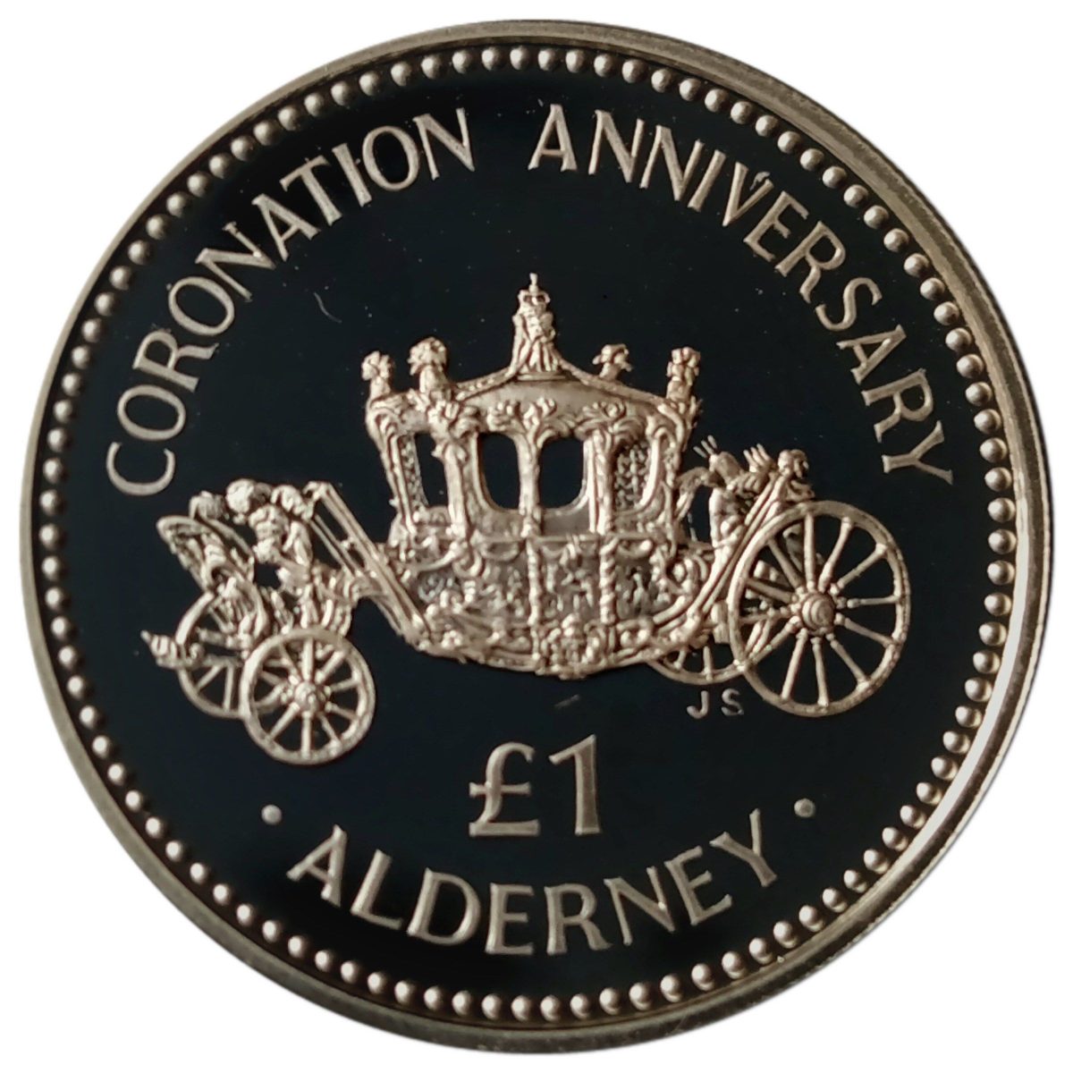 Alderney 1 Pound - Elizabeth II Coronation Jubilee