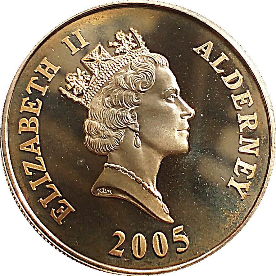 Alderney 5 Pounds - Elizabeth II Prince Henry; Silver Proof obverse