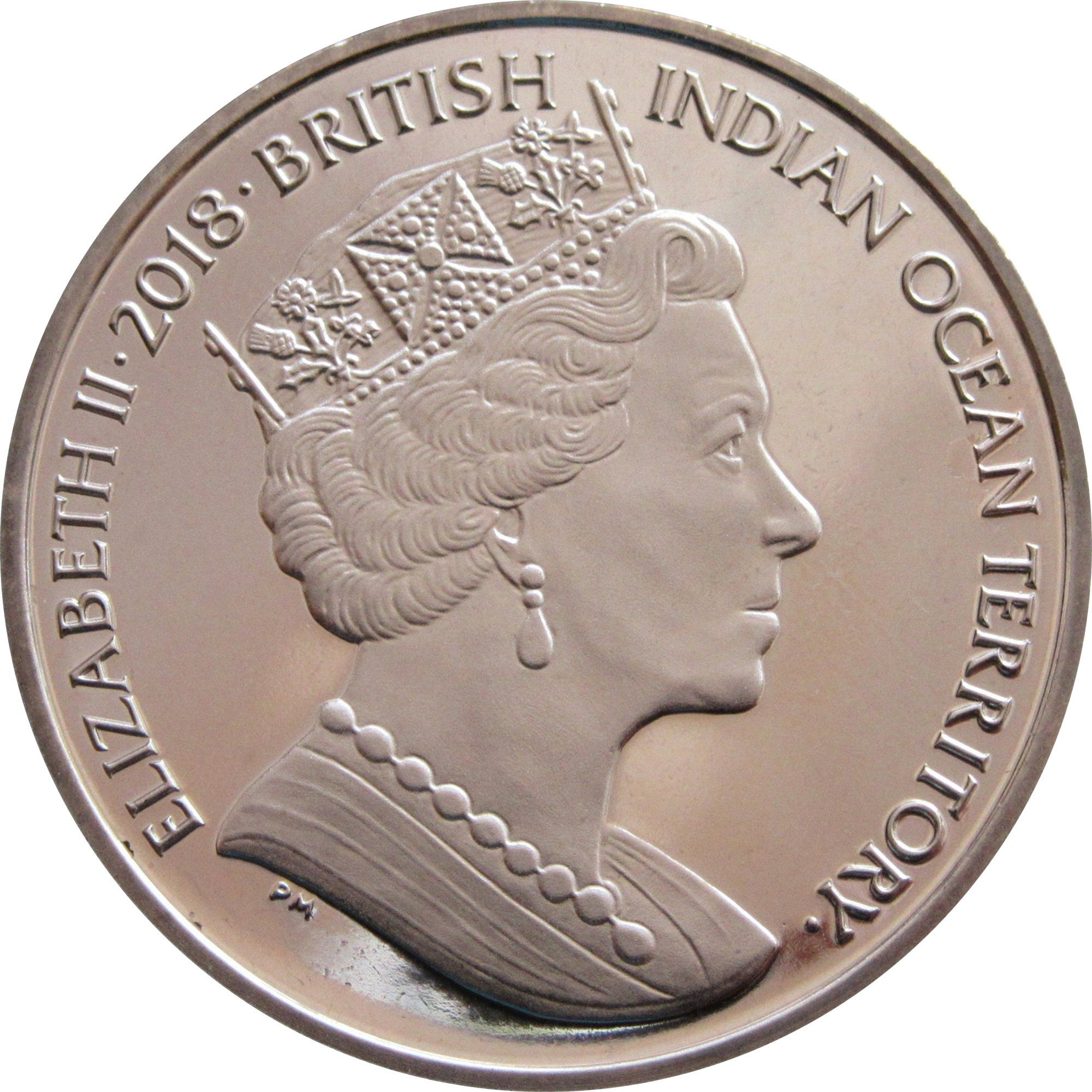 British Indian Ocean Territory 2 Pounds - Elizabeth II Coconut crabs obverse