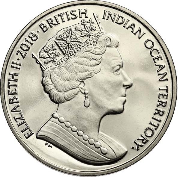 British Indian Ocean Territory 2 Pounds - Elizabeth II The Lion and the Unicorn obverse