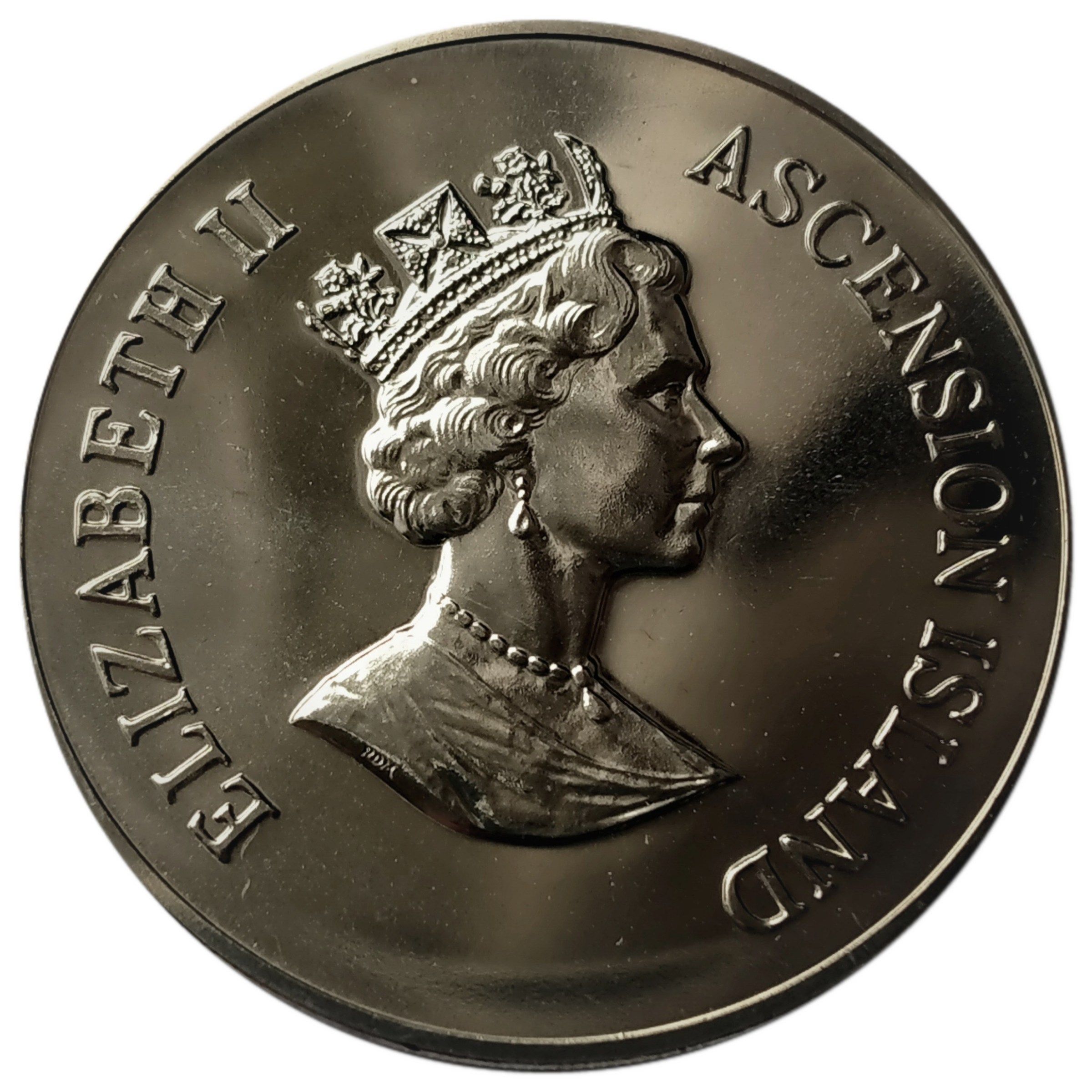 Ascension Island 50 Pence - Elizabeth II Queen Mother obverse