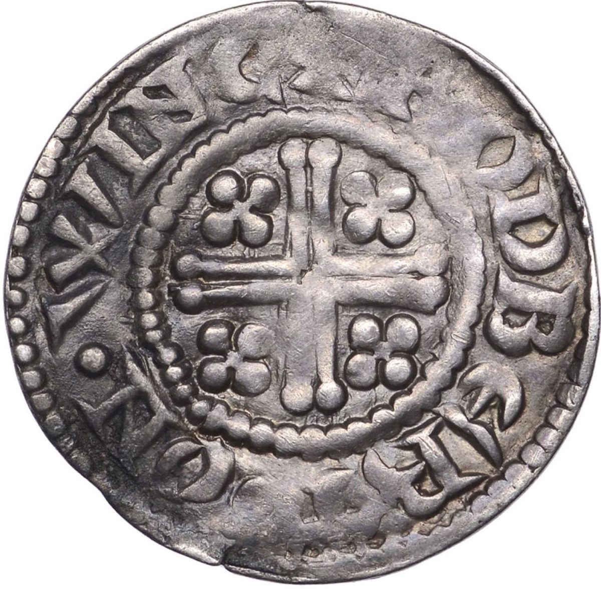 1 Penny - Henry II Short Cross type; class 1b1 obverse
