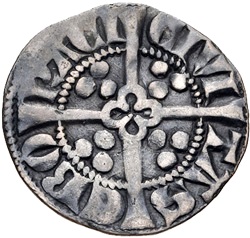1 Penny - Edward I Sterling type; class 3e reverse