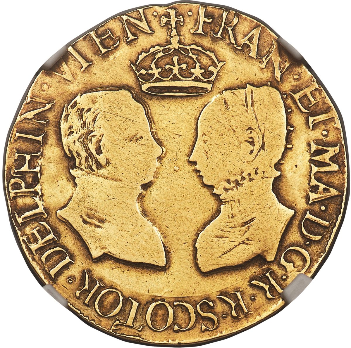 Scotland 1 Ducat - Francis and Mary 2nd Period obverse
