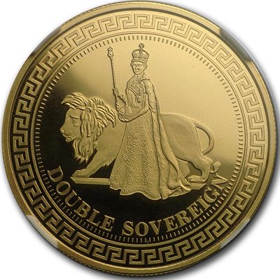 Tristan da Cunha 2 Sovereign - Elizabeth II Regent And The Lion
