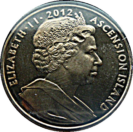 Ascension Island 1 Crown - Elizabeth II Diamond Jubilee obverse