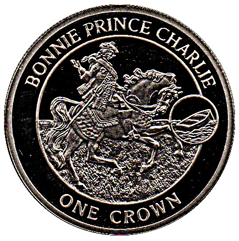 Gibraltar 1 Crown - Elizabeth II Bonnie Prince Charlie